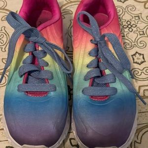 Size 2 girls rainbow light up shoes